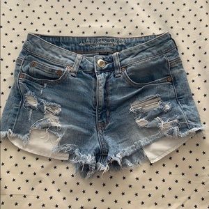 american eagle stretch jean shorts